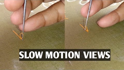 AARI END KNOT#CHAIN ​​STICH#FOR BEGINNERS#SLOWMOTION BOTTOM VIEWS#Let