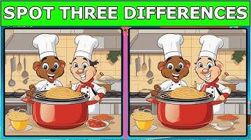 Can You Spot the Three Differences? - Challenging Visual Puzzle Game | Find 3 Differences