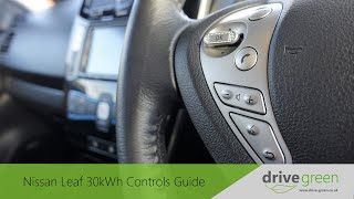 Nissan Leaf 30kWh Media Centre and Controls Guide