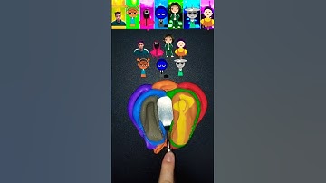 Guess the Final Mixed Color of Squid game & Sprunki✨ #mixing #sprunki #squidgame2 #colormixing260