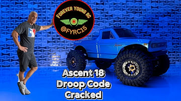 Redcat Ascent 18 RC crawler almost FREE droop setup & FPV from SCX24