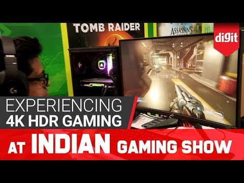 Experiencing 4K HDR gaming at the India Gaming Show! | Digit.in