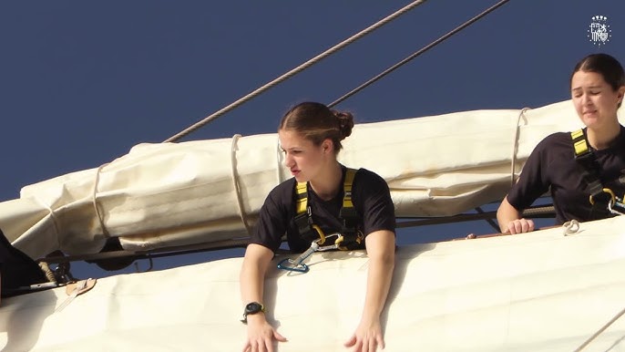 S.A.R. de Asturias durante su instrucción en el Buque Escuela “Juan  Sebastián de Elcano” - YouTube