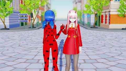 Miraculous X Darling in the FranXX Zero Two Simple Dimple Pop It