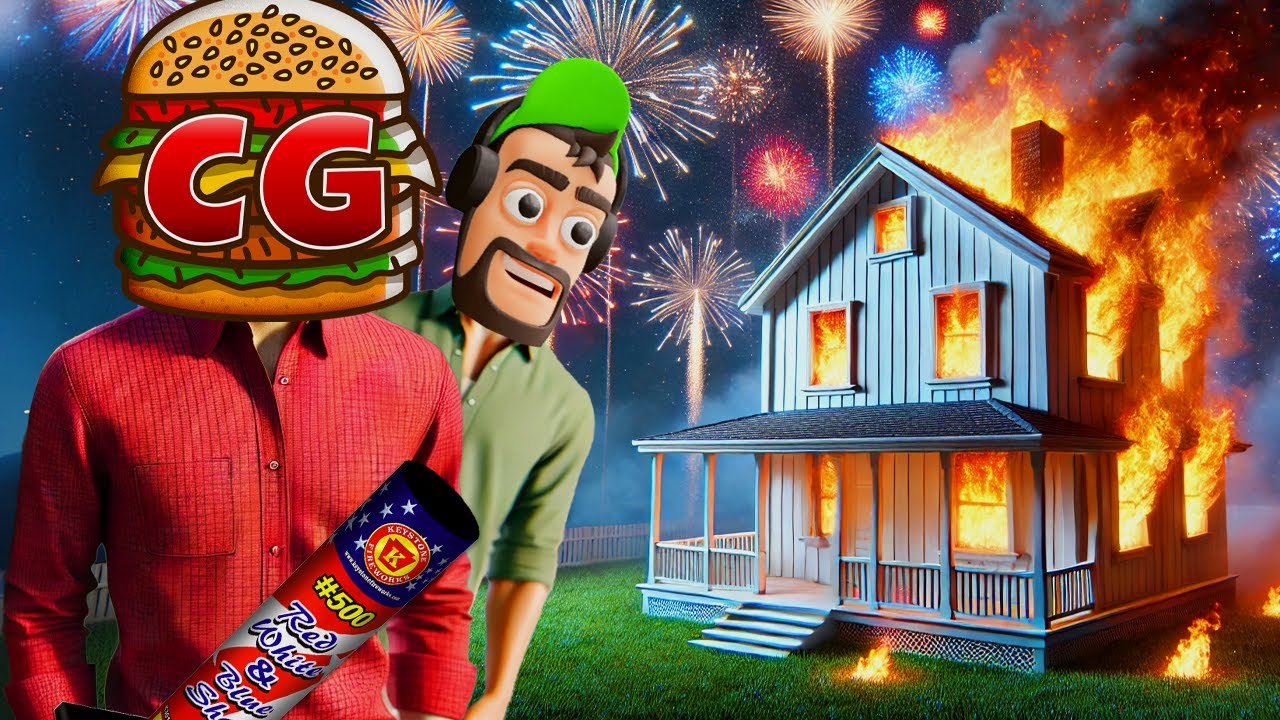 I BLEW UP OB's House in Fireworks Mania Multiplayer!