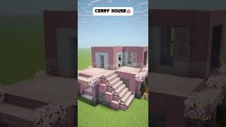 EASY CHERRY STARTER HOUSE🌸#minecraft #minecraftshorts #minecraftbuilding #house #tutorial #easy