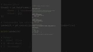 dataframe concatenation #python #showcase
