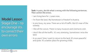 Working with learners' errors EFL ESL ELT