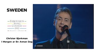 Christer Björkman - I Morgon är En Annan Dag (Eurovision 1992 - Sweden)