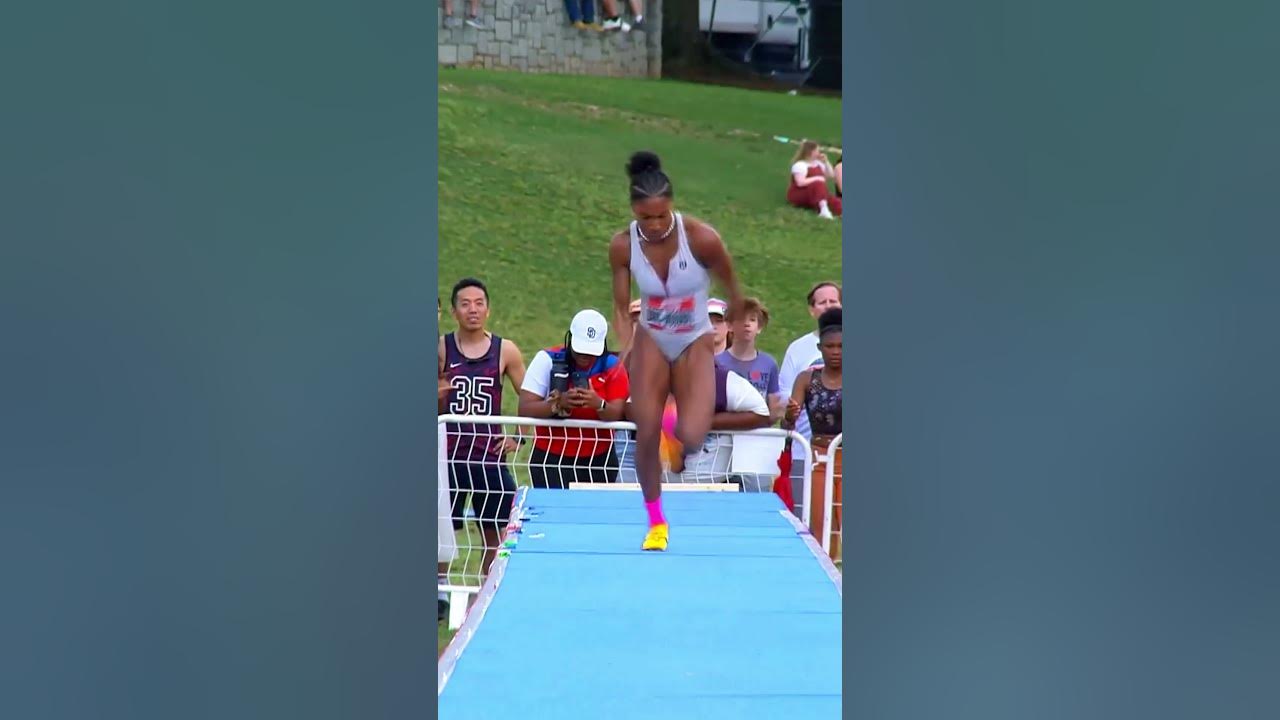 Tara Davis-Woodhall flies to 7.17m in Atlanta 🔥 #sports #usa #longjump #athletics