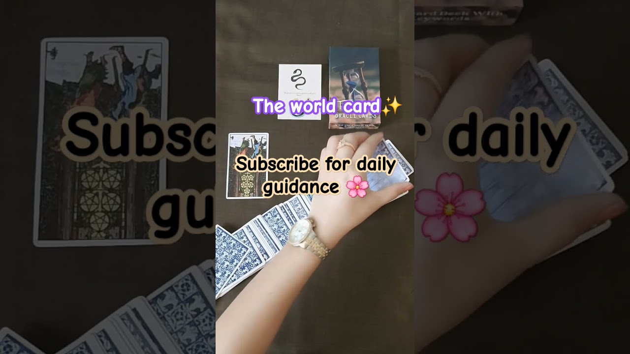 The world' is Yours ✨️Today's Tarot Reading 