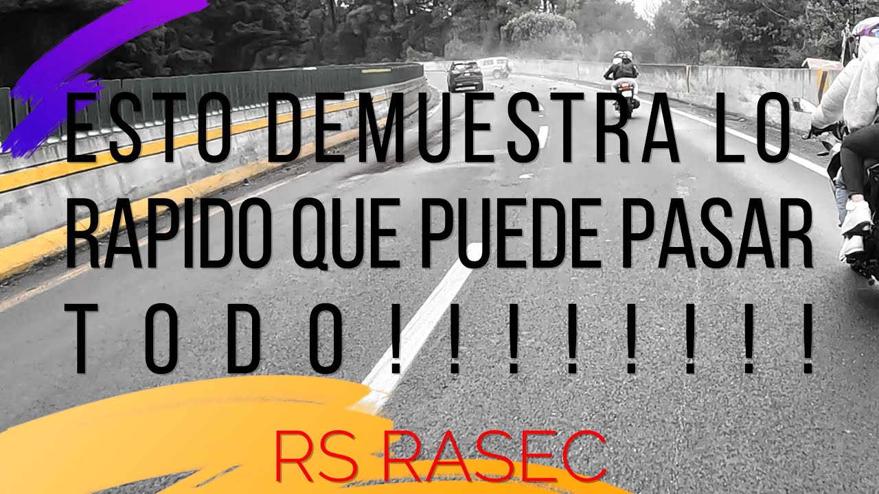 A metros del accidente 😳🚨🚨