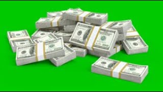 Money Falling Green screen Free Background Animation Loop footage Motion Graphic