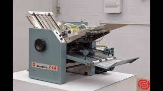 Baumfolder 714 14" x 20" Vacuum Feed Paper Folder