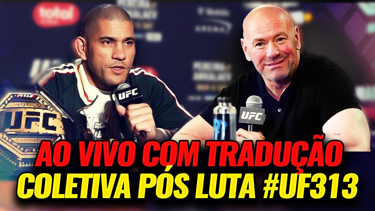 UFC 313 COLETIVA PÓS LUTA COM TRADUÇÃO AO VIVO | UFC 313: PEREIRA VS ...
