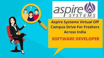 Aspire Systems Virtual Off Campus Recruitment For Freshers Across India