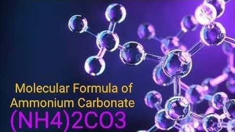(NH4)2CO3/Ammonium Carbonate/Molecular Formula by Criss -Cross method/Step by step method