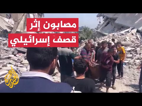 اللحظات الأولى لقصف إسرائيلي على منزل مأهول بمنطقة الصفطاوي شمالي غزة