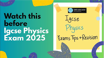 LAST MINUTE IGCSE PHYSICS TIPS | IGCSE PHYSICS 2025