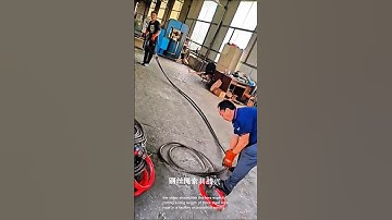 Steel wire rope coiling: precision and speed