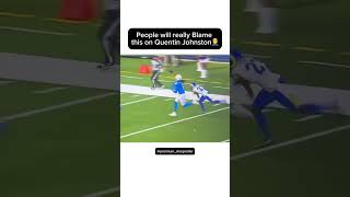 People will really Blame this on Quentin Johnston🤦‍♂️ #nfl #football #chargers #quentinjohnston