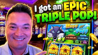 Epic Huff ‘N Puff palace feature triple pop!