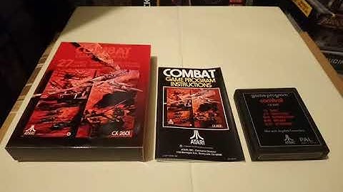 COMBAT Atari 2600 Video Computer System Game Program PAL Region Version Contents 25.02.20