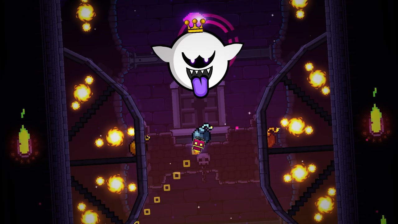 Second Level Of Geometry Dash Odyssey, Ghost House [4K 120 FPS] - YouTube