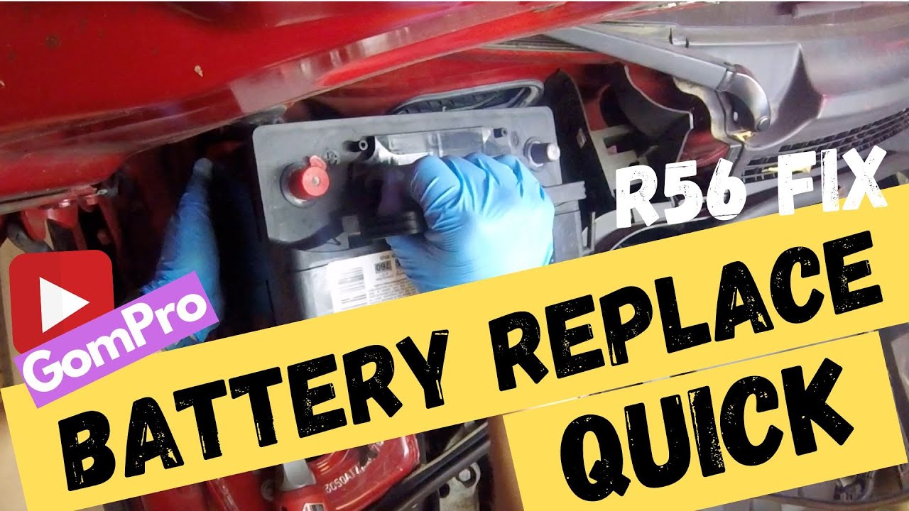 R56 mini cooper battery replacement - YouTube
