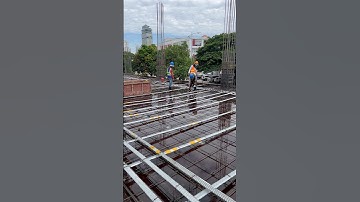 Cleaning Formwork of Slab Before Casting Concrete. #civilengineering #shortvideo #construction#viral