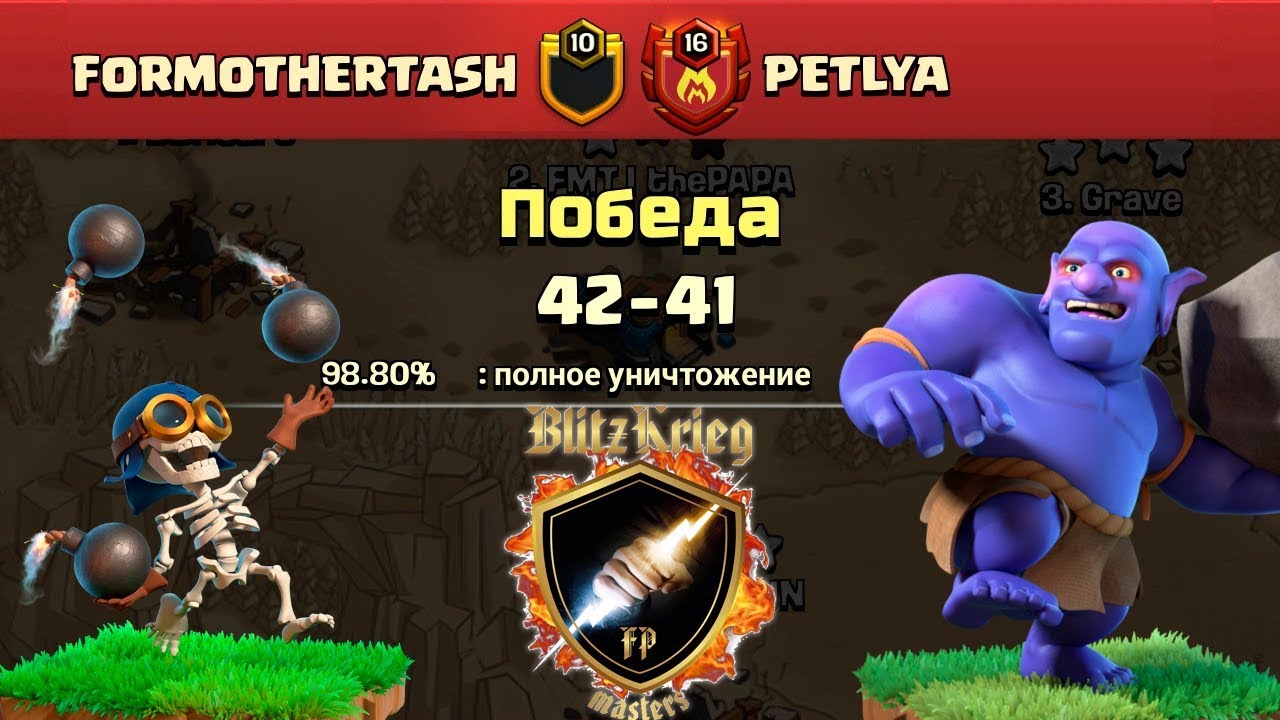 BlitzKrieg masters FORMOTHERTASH vs PETLYA