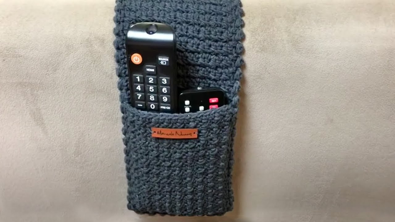 Porta Controle Remoto de Crochê por Marcelo Nunes