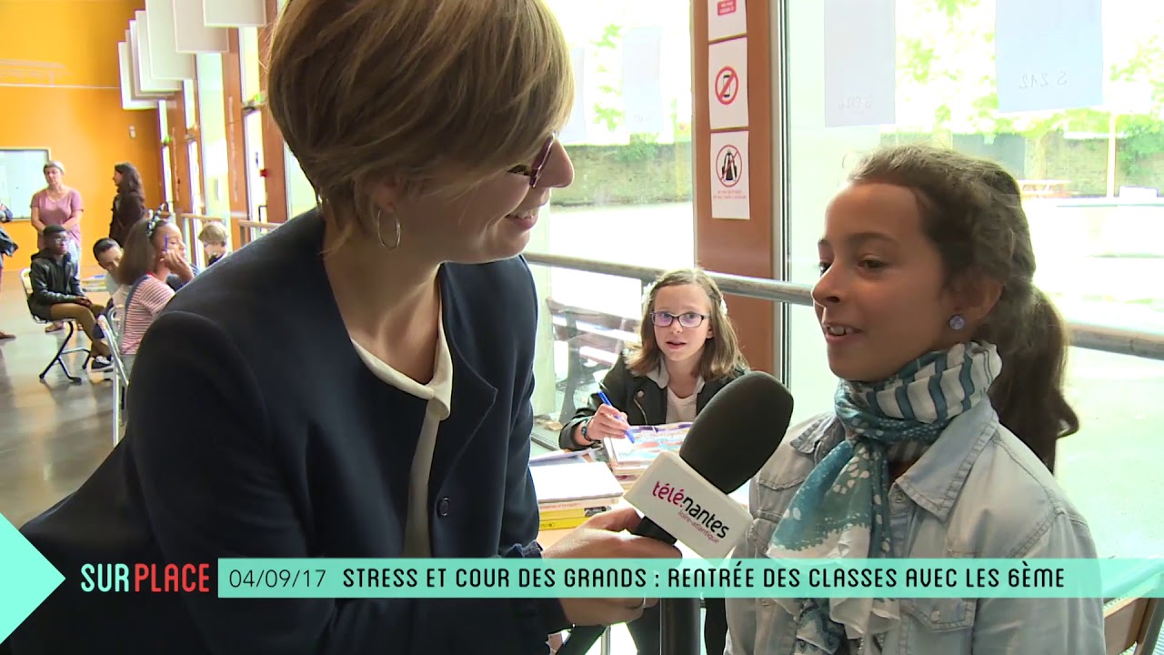 Sur place fait sa rentrée en 6ème au collège Aristide Briand à Nantes