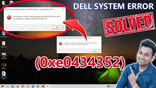 Dell.techhub.instrumentation.userprocess.exe 0Xe0434352 Dell Laptop Error Loading Operating System