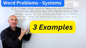 Systems of Equations Word Problems (Linear Equations with 2 Variables)