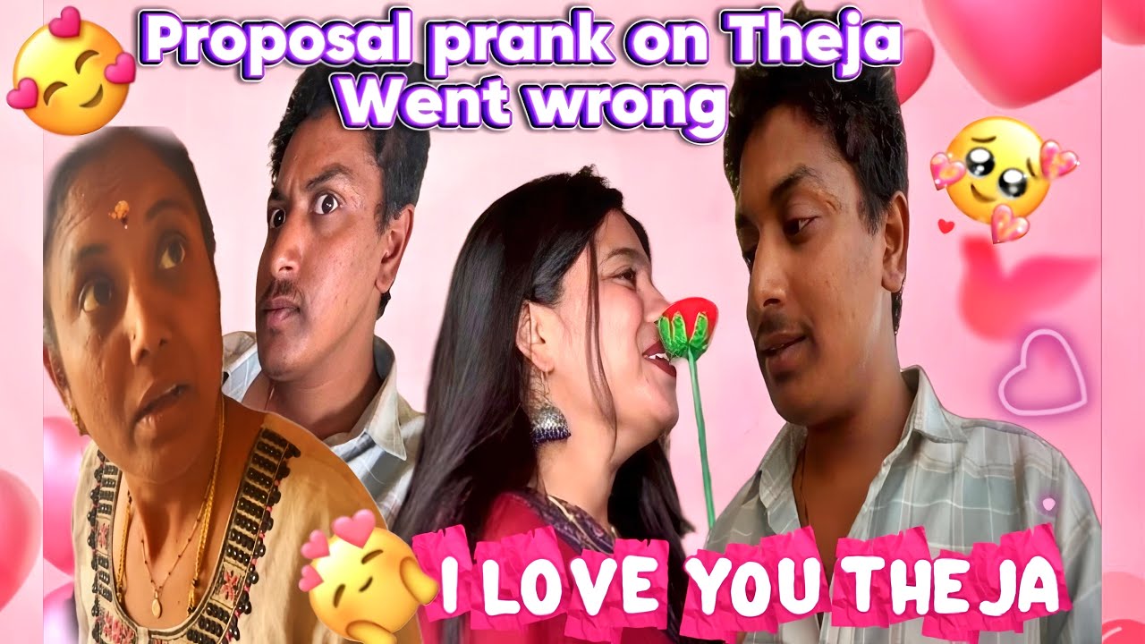 Proposal prank to Theja went wrong 😢