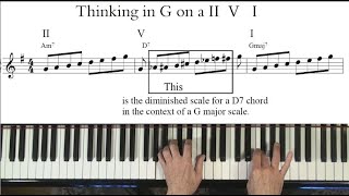 Think differently about the diminished scale in  a 2-5-1 🎹 I'll Remember April