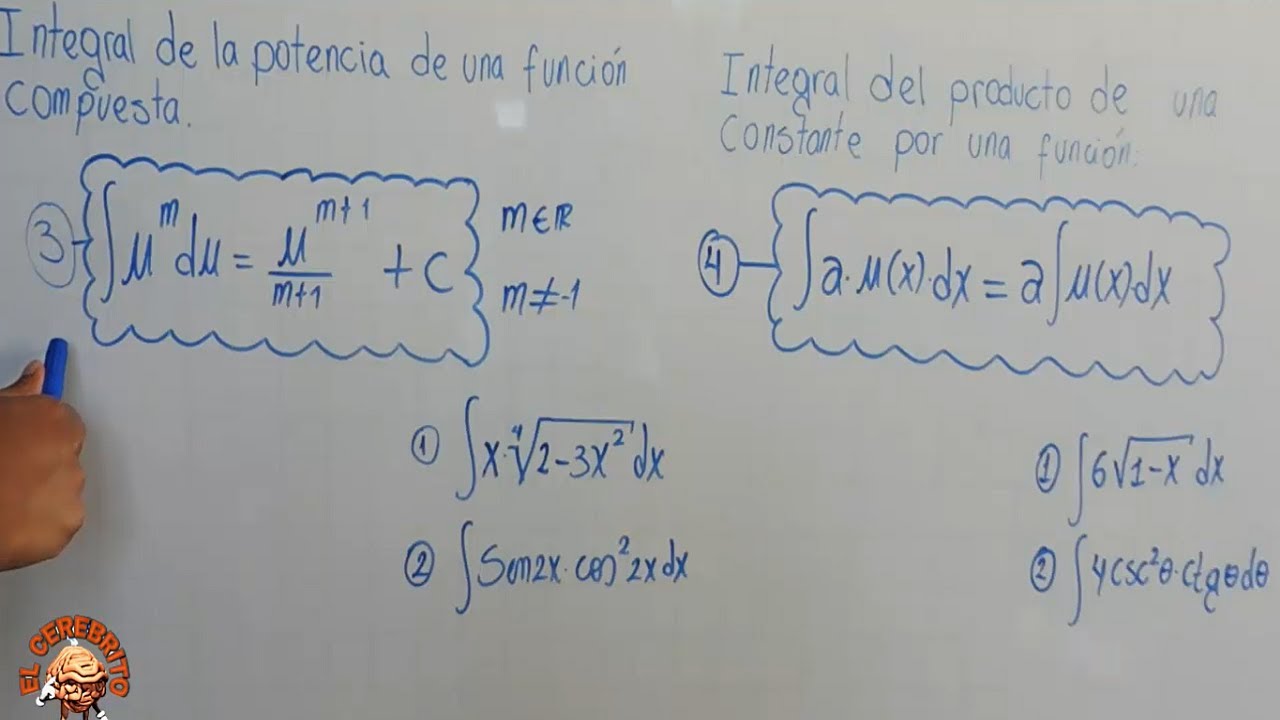 Ejercicios resueltos de Integrales inmediatas - caso 3 y 4 - YouTube