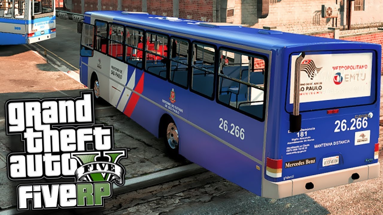 GTA V: BRASIL ROLEPLAY - Virei motorista de ônibus e perdi 4500 - RP VIDA REAL #02