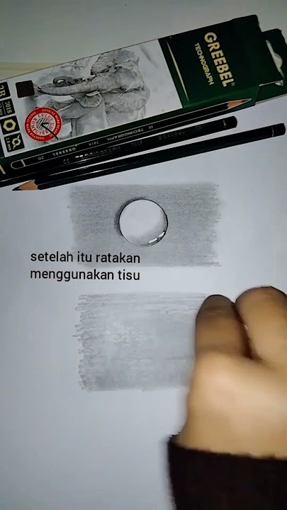 Menggambar 3D mudah menggunakan pensil