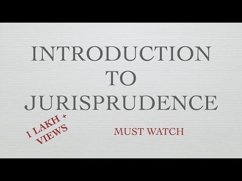 Introduction to jurisprudence - Part I - YouTube