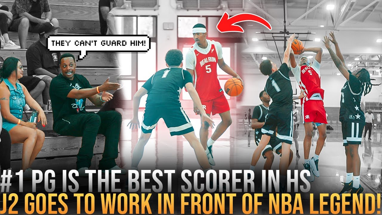 #1 PG JASON CROWE JR GETS BUCKETS IN FRONT OF NBA LEGEND!