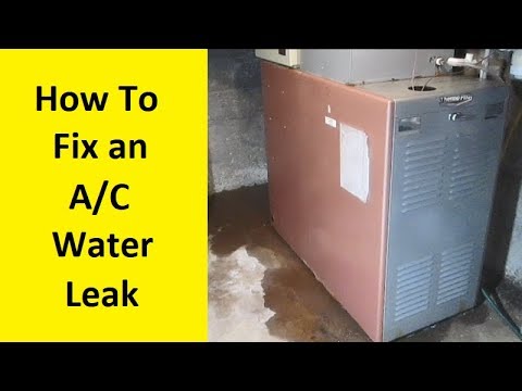 How To Fix an A/C Water Leak - YouTube