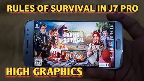 Samsung J7 Pro | RULES OF SURVIVAL GAMING | 1.8GB !!