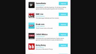 Google Currents for Android's smartphone