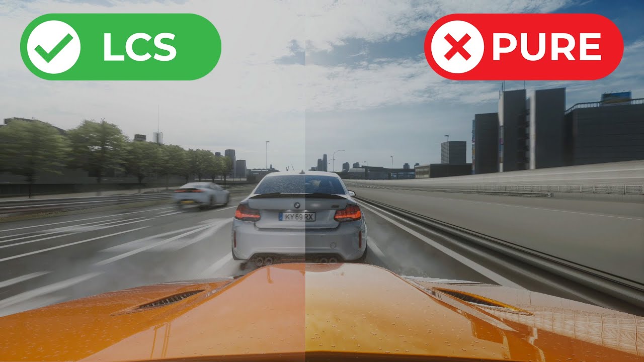 Assetto Corsa Graphics Revolution | LCS & Pure Comparison - YouTube