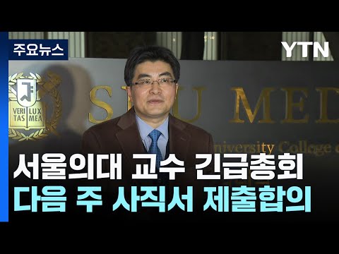 서울의대 교수 비대위 &quot;다음 주 월요일 사직서 제출&quot; / YTN