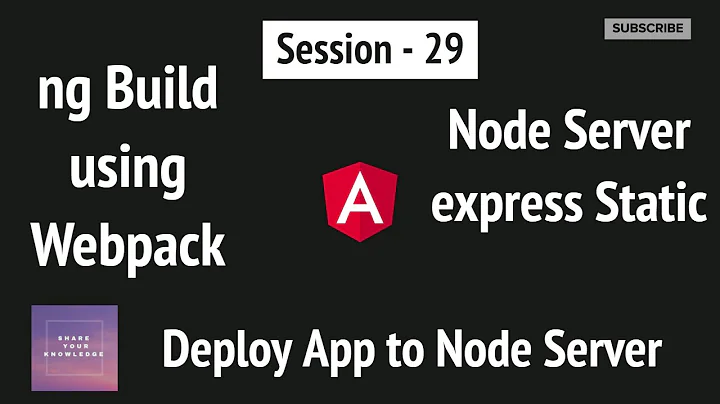 deploy angular app on node server