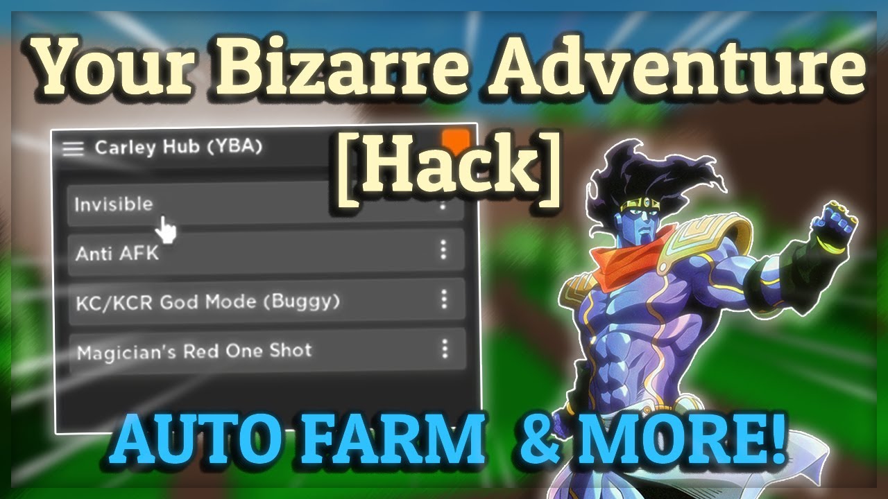 ROBLOX Your Bizarre Adventure Script Hack GUI, Auto Farm, Auto