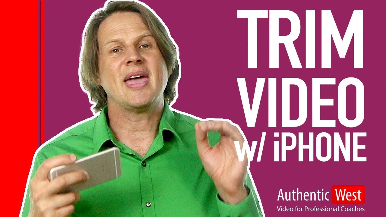 How to Trim Video on Your iPhone | Brighton West Video - YouTube